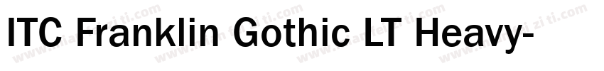 ITC Franklin Gothic LT Heavy字体转换